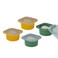 KEVJES Stackable Silicone Artisan Pizza Dough Proofing Containers with Lids 2 Yellow2 Green