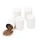 Tianhui Small Tin Can Box with Airtight Lids Canister for Coffee Tea Candy Storage Loose Leaf Tea Tin Containers Storage 5 Pcs White M