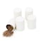 Tianhui Small Tin Can Box with Airtight Lids Canister for Coffee Tea Candy Storage Loose Leaf Tea Tin Containers Storage 5 Pcs White M