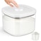 TBMAXS Airtight Rice Container 10 Lbs Clear Plastic Food Storage Container Bin For Flour Sugar Dry Food Holder with Easy Locking Lid for Kitchen Pantry Organization and Storage