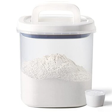 LivLab Rice Dispenser10 Lbs Rice Container Storage with Measuring Cup Food Cereal Container Bins Household for Kitchen Pantry Organization