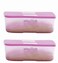 Tupperware Freezermate 15 L Plastic Fridge Container Pack of 2 Pink