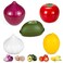 PIVNASY Vegetable and Fruit Storage Containers for Refrigerator Lemon Tomato Garlic Avocado and Onion Storage Food Storage Containers with Lids Pack of 5