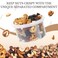SOLIGT 2 Pack Overnight Oats Containers with Lids Folding Spoons and Divided Compartments for Fruit Nuts Small Glass 16oz Mason Jars for Oatmeal Yogurt Parfait