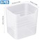 JJYHEHOT 6 PCS Fridge Organizer Bins Refrigerator Side Door Storage Box Plastic Clear Storage Container for Fridge Cupboard Pantry Snacks Tins Kitchen