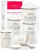 noonberry Kitchen Canisters for Countertop 5Piece Airtight Flour Sugar Coffee Tea Kitchen Canister Set with Utensil Holder Sugar and Flour Containers for Kitchen Counter CreamWhite Finish