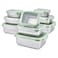 UPTRUST Stainless Steel Food Storage Containers Leak Proof Airtight Lids Set of 9 Containers Dishwasher Freezer Safe