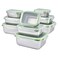 UPTRUST Stainless Steel Food Storage Containers Leak Proof Airtight Lids Set of 9 Containers Dishwasher Freezer Safe