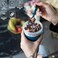 EYNEL 4 Pack Reusable On The Go Yogurt Parfait Cups Breakfast Plastic Containers with Lids and Spoons Perfect Jars for Overnight Oats Cereal Granola Oatmeal Smoothies and Snack Prep