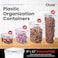 Oizeir Airtight Food Storage Containers Set Air Tight with Lids Pasta Flour Sugar Cereal Storage Containers for Food Clear24 Pack