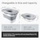 Komzon Rice Storage Container Collapsible Airtight Food Storage Containers 620 Lbs Rice Dispenser with Measuring Cup and Small Bin for Flour Cereal Pasta Grain Cat Pet Dog Bird Food Container