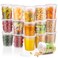 Boxential 32 oz Deli Containers with Lids 24 Set Made in USA BPAFree Plastic Food Containers Freezer Microwave Safe Stackable Meal Prep Soup Storage Containers Ideal for Takeout Kitchen Use