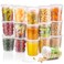 Boxential 32 oz Deli Containers with Lids 24 Set Made in USA BPAFree Plastic Food Containers Freezer Microwave Safe Stackable Meal Prep Soup Storage Containers Ideal for Takeout Kitchen Use