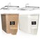 Shazo 2 PC 11L 372 oz Flour Sugar Storage Containers with Easy Carry Handle Plastic Extra Large Food Storage Containers with Lids for Rice Cereal BPA Free Airtight Kitchen Pantry Organization