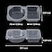 Husfunov 15 Set Reusable Snack Containers with Lids 2Compartment Snackle Box Container Portion Control for Kids Meal Prep Containers for Travel School