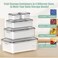 Anysig 5 Pcs Fruit Storage Containers For Fridge with Removable Colander and Handle Lid Refrigerator Organizers and Storage Airtight Container to Keep Berry Fruit and Vegetable Fresh Longer Dishwasher