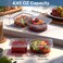 CUNLU 20 Pack Reusable Snack Containers with Lids Double Compartment Snack Containers for kids Adults 2 Compartment Condiment Containers Dishwasher Microwave Safe for Portion Control Meal Prep