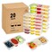 MACTANO 8 OZ Reusable Snack Containers with Lids New 3 Compartment Condiment Snack Pack Containers 20 Sets