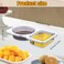 Prdingfy 20 Pack Reusable Snack Containers with Lids Double Compartment Condiment Snack Pack Containers with 20 Forks Microwave Safe Portion Control Containers for Meal Prep Takeout Party Travel