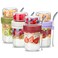 Danmu 4 Pack Overnight Oats Containers with Lids 21 oz 165DualLayer Yogurt Parfait Cups with LidsMeal Prep Containers Glass for Overnight OatsYogurtParfait Dishwasher Safe