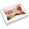 ONE MORE 15Pack 14 x10 x 3inch White Lock Corner Window Bakery Cookie Boxes Large Paperboard Container with PVC Windows for Pie