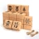 Tenare 30 Pieces Christmas Cookie Boxes with Clear Window Cupcake Bakery Boxes Pastry Packaging Kraft Present Box with Rope for Food Present Giving 4 x 4 x 25 InchesBrownClassic