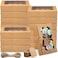 Mimorou 60 Pcs Cookie Boxes with Window 7x43x15 Inch Bakery Treat Box Kraft Paper Cupcake Container with Tag Rope for Dessert Candy Donut Muffin Wedding Baby ShowerBrown