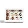JCXGRVC 4PCS 10 x 7 x 25 inches Elegant Cookies Boxes Strawberries Boxes with Display Window White Paper Box