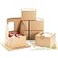 Huoshange Cookie Boxes with Window 45x45x3 Inch50 Pack PremiumOil ResistantBrown Bakery BoxMini Treat Boxes for Mini Bundt Cake and Individual Cheesecakes