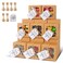KPOSIYA 60 Pcs Brown Bakery Boxes with Window Individual Cupcake Boxes 4x4x25 Inches Cookie Boxes Kraft Paper Brown Gift Box for Pastries Cookies Pie Donuts Macaroon