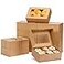 Moretoes 28pcs Cookie Boxes with Window 9x6x3 Inch Brown Bakery Boxes Pastry Containers for Chocolate Covered Strawberries Candy Muffins Donuts