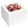 Moretoes 10pcs Cake Boxes 12x12x8 Inch White Bakery Boxes with Window Tall Dessert Cardboard Containers for Cakes Cupcakes Pies Donuts Cookies for Valentines Day Mothers Day