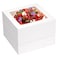Moretoes 10pcs Cake Boxes 12x12x8 Inch White Bakery Boxes with Window Tall Dessert Cardboard Containers for Cakes Cupcakes Pies Donuts Cookies for Valentines Day Mothers Day