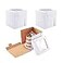 Huoshange Tall Cake Boxes for Tier Cakes8x8x8 Inch 12Pack Thick Sturdy Cake Box with Window White Cake CarrierDisposable Cake Containers
