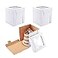 Huoshange Tall Cake Boxes for Tier Cakes8X8X10 Inch 4Pack Thick Sturdy Cake Box with WindowWhite Cake Carrier Disposable Cake Containers