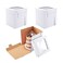 Huoshange Tall Cake Boxes for Tier Cakes8X8X10 Inch 4Pack Thick Sturdy Cake Box with WindowWhite Cake Carrier Disposable Cake Containers