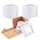 Huoshange Tall Cake Boxes for Tier Cakes12x12x12 Inch 10 Pack Thick Sturdy Bakery Box with WindowWhite Wedding Cake BoxesLayer Cake CarrierDisposable Cake Containers