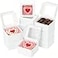 XINHPKGG 50pcs Cookie Boxes 4x4x25 Inch Bakery Boxes with Window Treat Box Dessert Box for Wedding Favors Party White