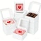 XINHPKGG 50pcs Cookie Boxes 4x4x25 Inch Bakery Boxes with Window Treat Box Dessert Box for Wedding Favors Party White