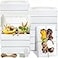 Mimorou 60 Pcs Cookie Boxes with Window 7x43x15 Inch Bakery Treat Box Kraft Paper Cupcake Container with Tag Rope for Dessert Candy Donut Muffin Wedding Baby ShowerWhite