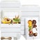 Mimorou 60 Pcs Cookie Boxes with Window 7x43x15 Inch Bakery Treat Box Kraft Paper Cupcake Container with Tag Rope for Dessert Candy Donut Muffin Wedding Baby ShowerWhite