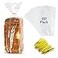 Gere Large Bread Bags with Ties 8 x 4 x 18 50 Pack Clear Reusable Bulk Bread Bags for Homemade Bread Plastic Bakery Bags Clear Bread Loaf Packing Bags