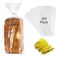 Gere Large Bread Bags with Ties 8 x 4 x 18 50 Pack Clear Reusable Bulk Bread Bags for Homemade Bread Plastic Bakery Bags Clear Bread Loaf Packing Bags