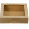 ONE MORE 10inch Natural Kraft Bakery Pie Boxes With PVC WindowsLarge Cookie box 10x10x25inch 12 of Pack Brown12