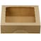 ONE MORE 10inch Natural Kraft Bakery Pie Boxes With PVC WindowsLarge Cookie box 10x10x25inch 12 of Pack Brown12