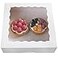 ONE MORE 10inch White Natural Bakery Pie Boxes With PVC WindowsLarge Cookie box 10x10x25inch 12 of Pack
