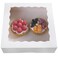 ONE MORE 10inch White Natural Bakery Pie Boxes With PVC WindowsLarge Cookie box 10x10x25inch 12 of Pack