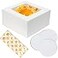 GylSun 5 sets Cake Boxes 10x10x5 inches with Cake Boards Bakery Boxes for Cakes