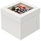 WINKIO 4 Pack Cake Boxes 12 Inch Disposable Cake Transport Container Cake Carrier White Cake Holder with Large Window for Bakery Cookies Pies Cupcakes Pastry 12128 Inches