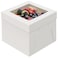 WINKIO 4 Pack Cake Boxes 12 Inch Disposable Cake Transport Container Cake Carrier White Cake Holder with Large Window for Bakery Cookies Pies Cupcakes Pastry 12128 Inches